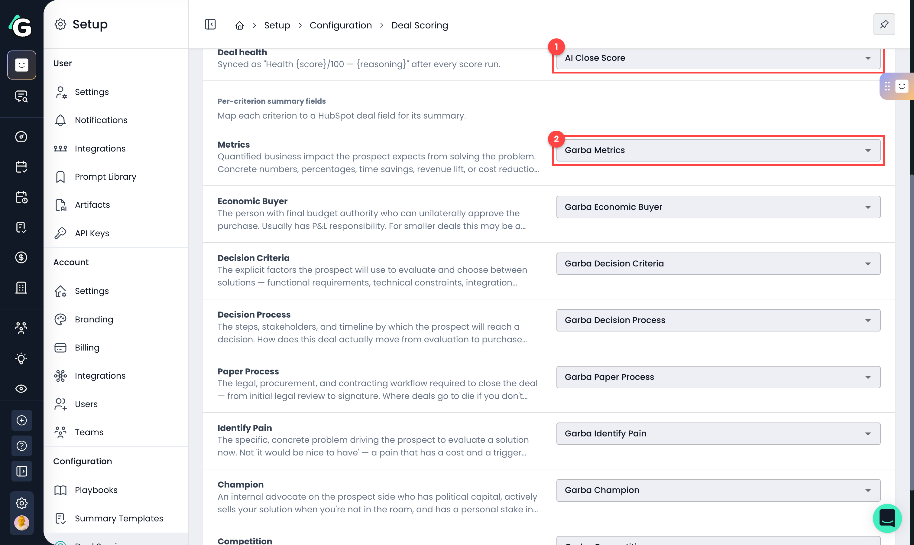 HubSpot field mapping