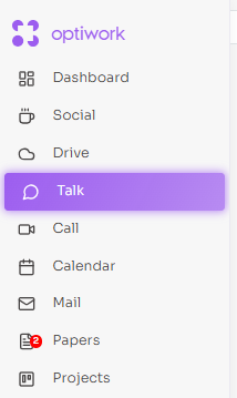 Módulo Talk — nova identidade