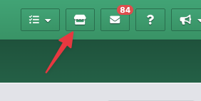Booking Experts signed in with shop icon top right