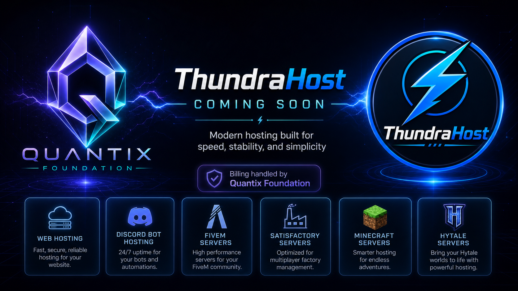ThundraHost — Coming Soon 🌐⚙