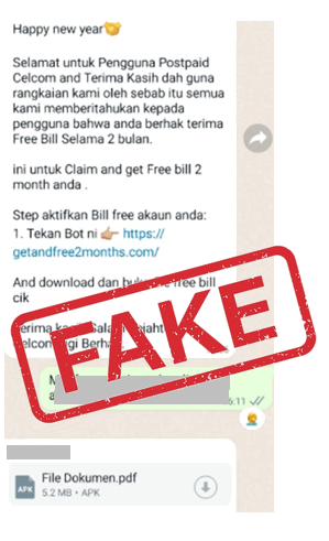 A fake text on a cellphone

Description automatically generated