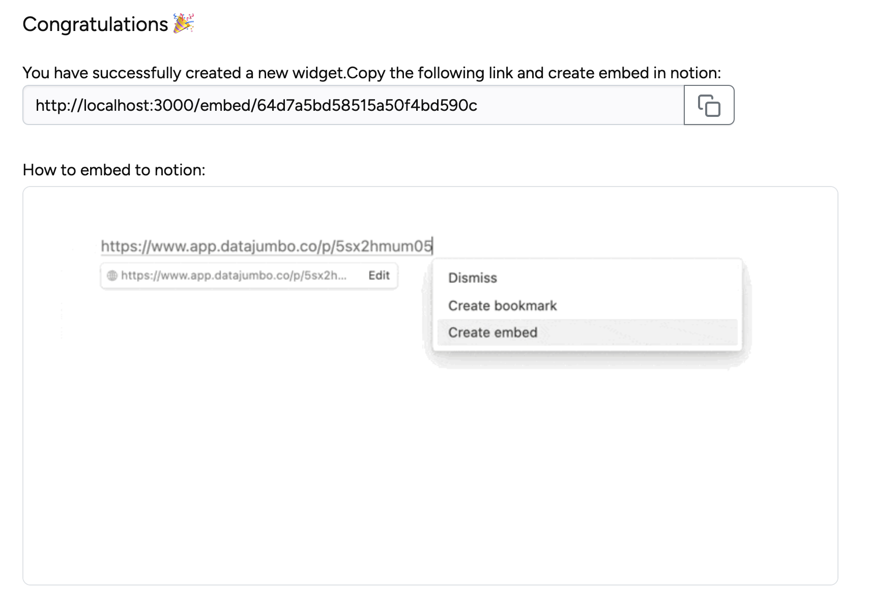 How to embed widget in your Notion page