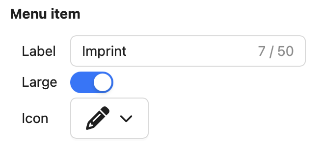 Below the label Menu item you will find the options to add the static page to the menu.