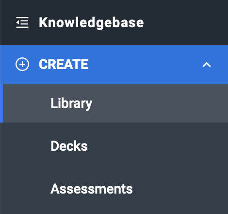 Go to the Library in the Create section.