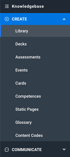 You can find the Library tab under Create.