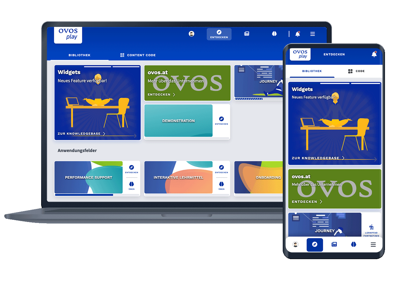 Darstellung der quadratischen Größe in der Desktop- und Mobil-Variante