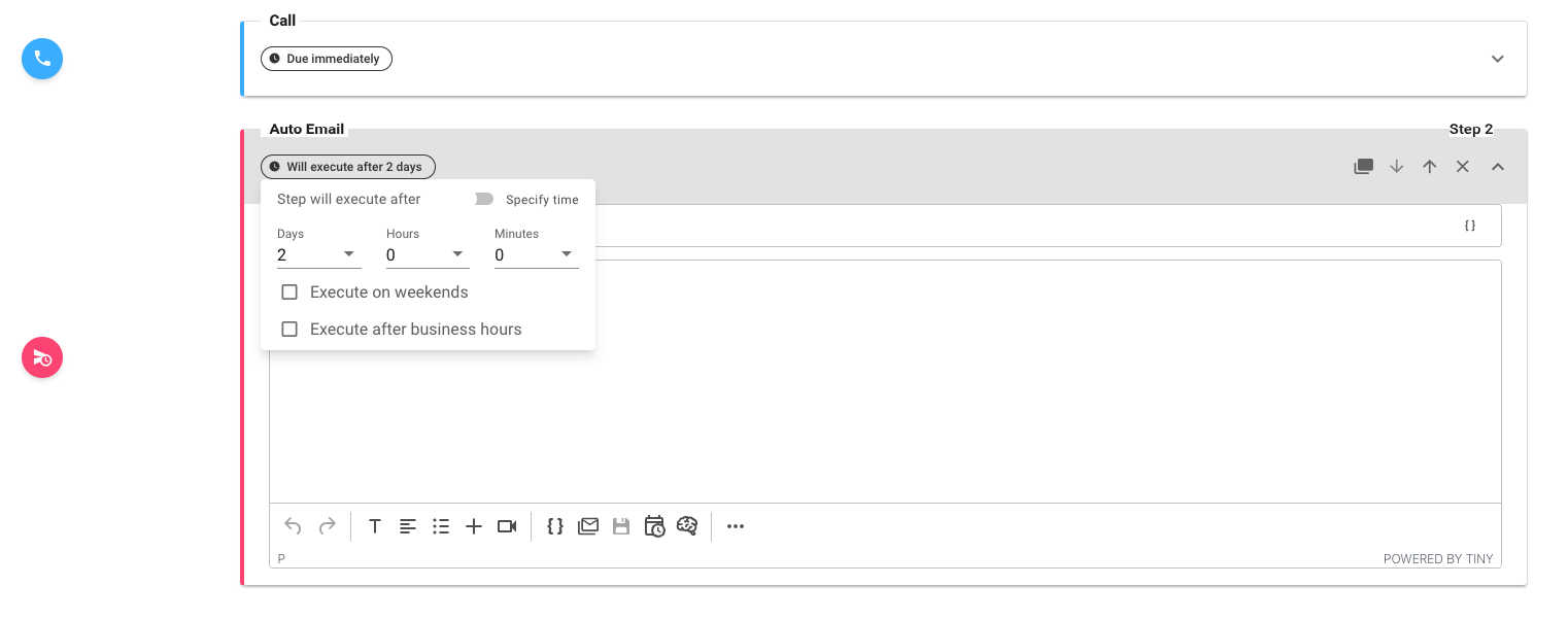 creating a sequence - setting up timing