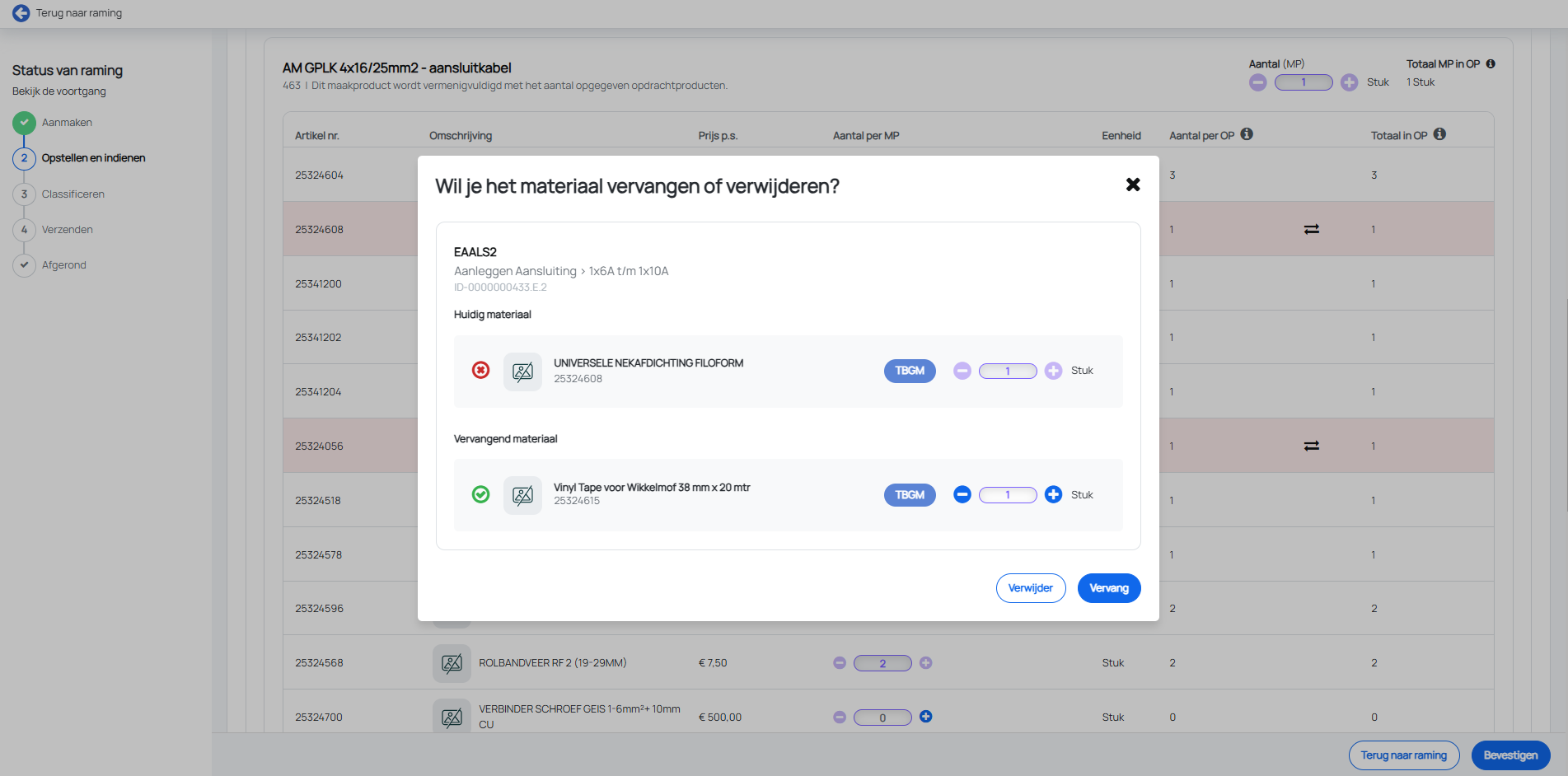 Materiaal (via BOM) controle voor indienen begroting 3.png