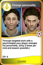 Change personality card