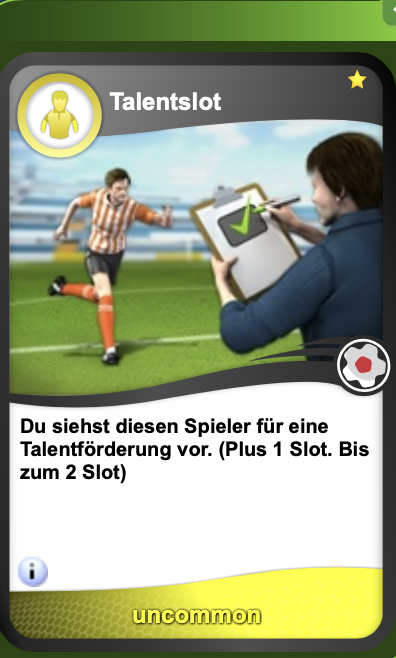 Talent slot card uncommon