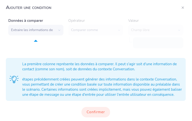 Ajouter une condition