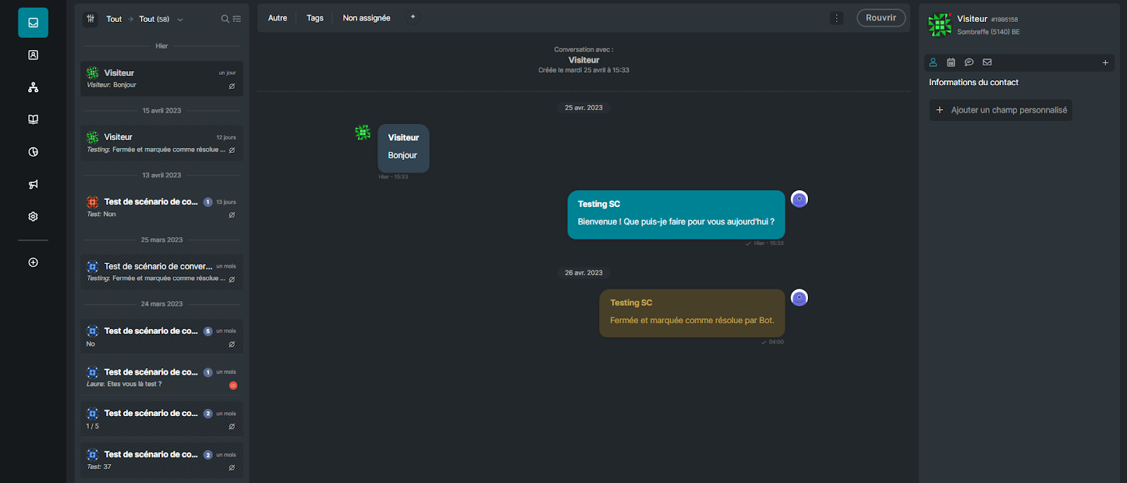 boite de réception sarbacane chat