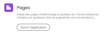 Sarbacane Pages création et publication de landing pages