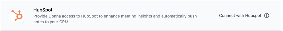 Connect with HubSpot in integrations