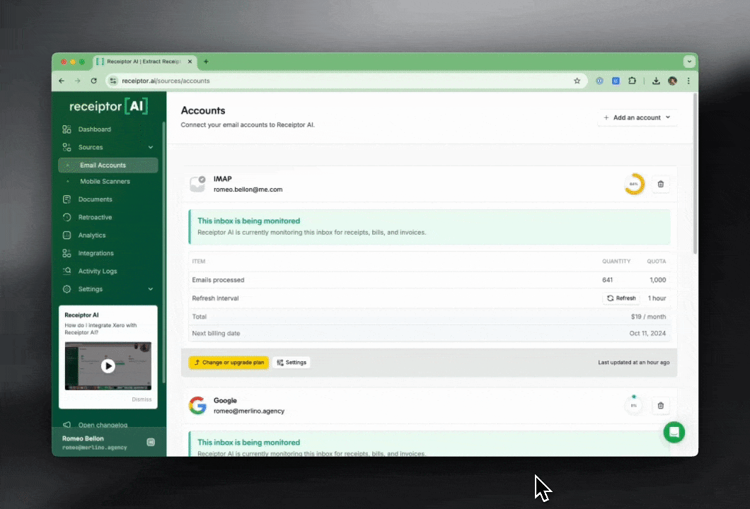 How to integrate QuickBooks Online with Receiptor AI