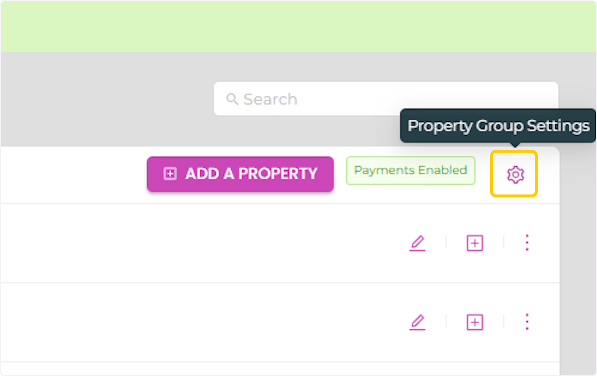 Click on Property Group Settings