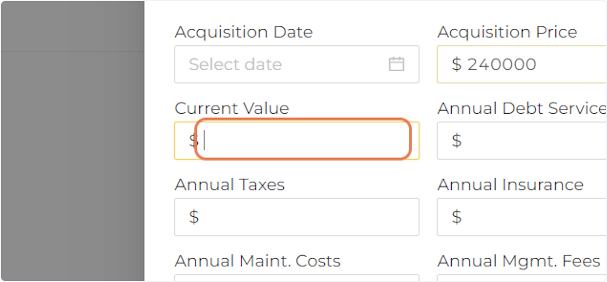 Complete the Property Details