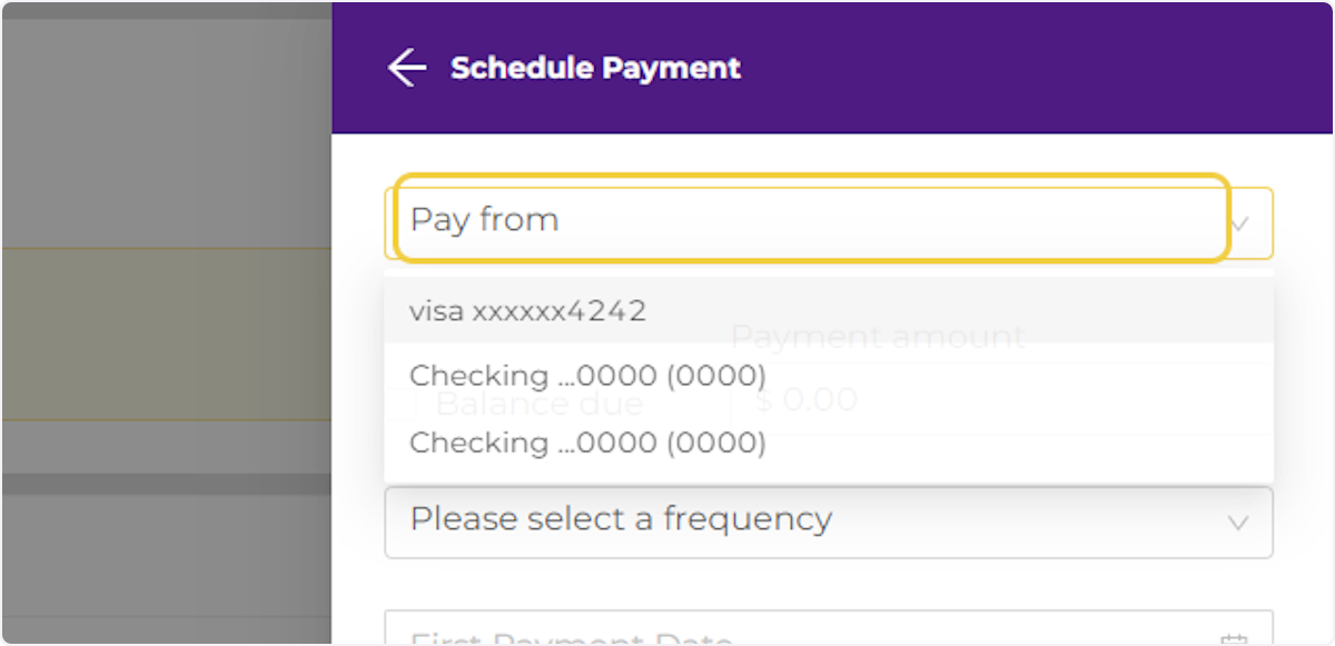 Select your Payment Method