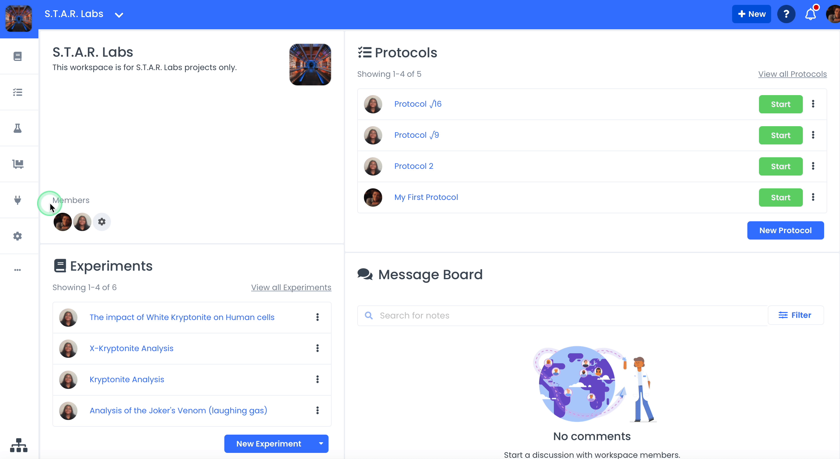A GIF showing how to book a device