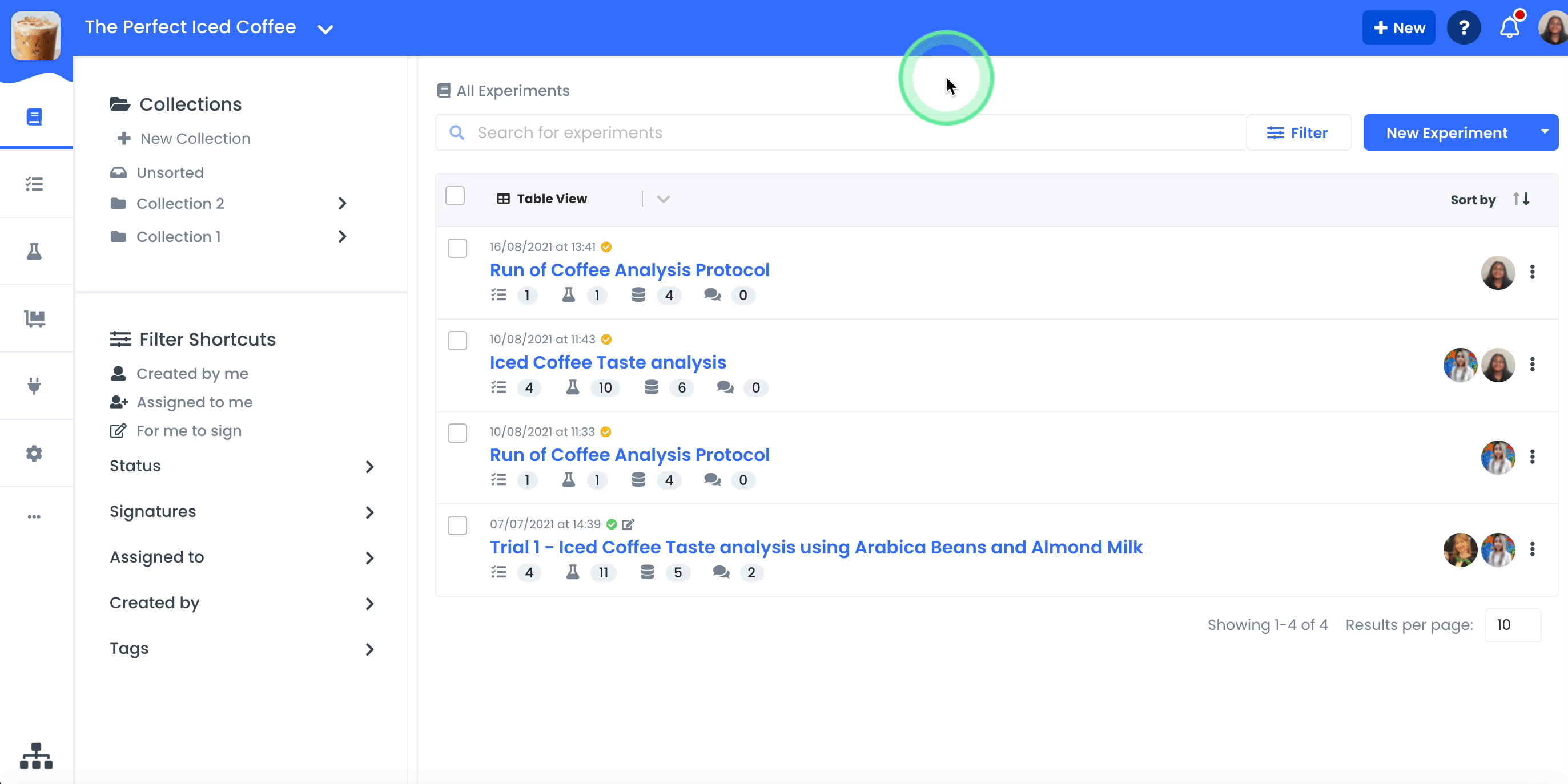 A GIF showing how to reorder a protocol