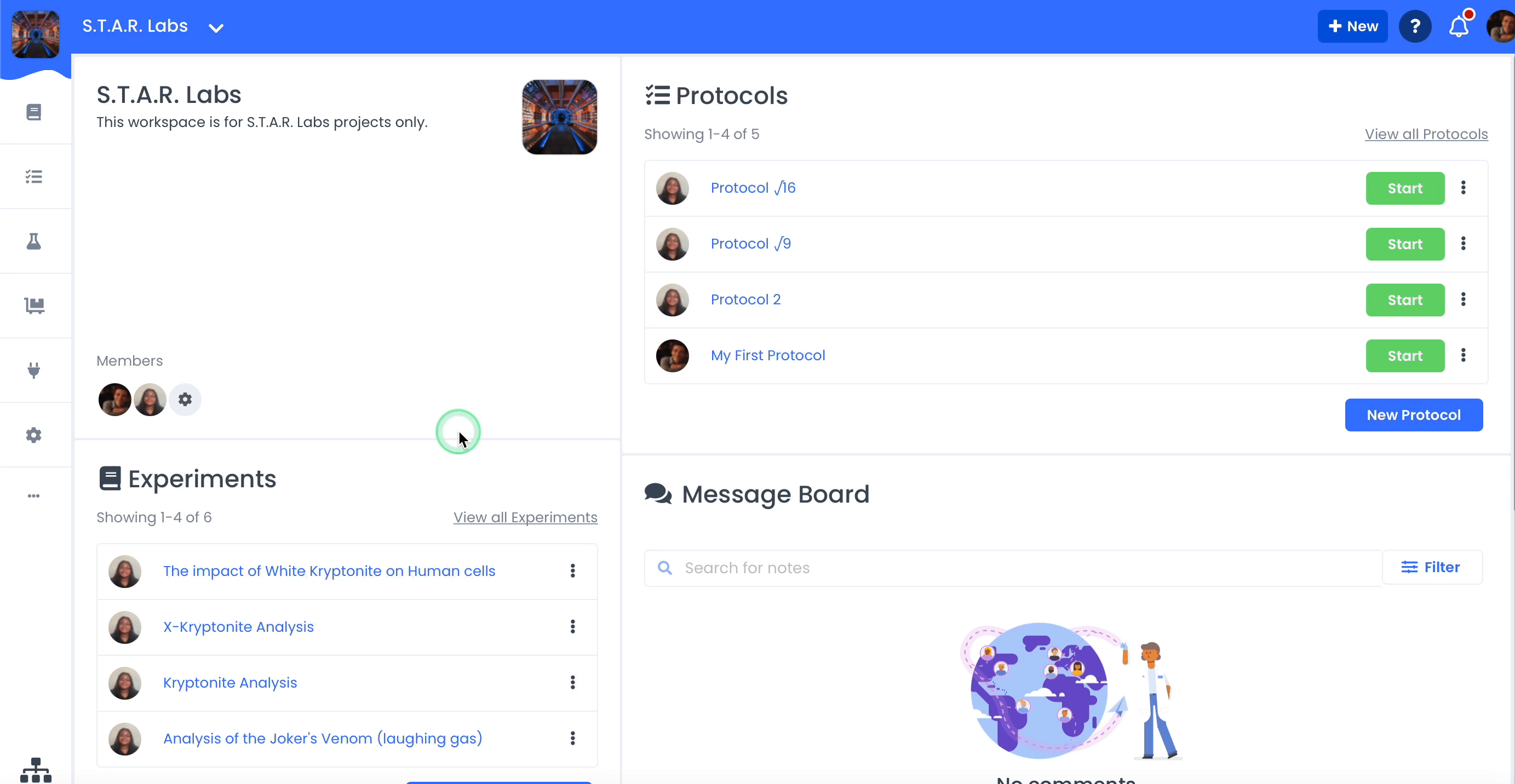 A GIF showing how to assign an experiment to a workspace member