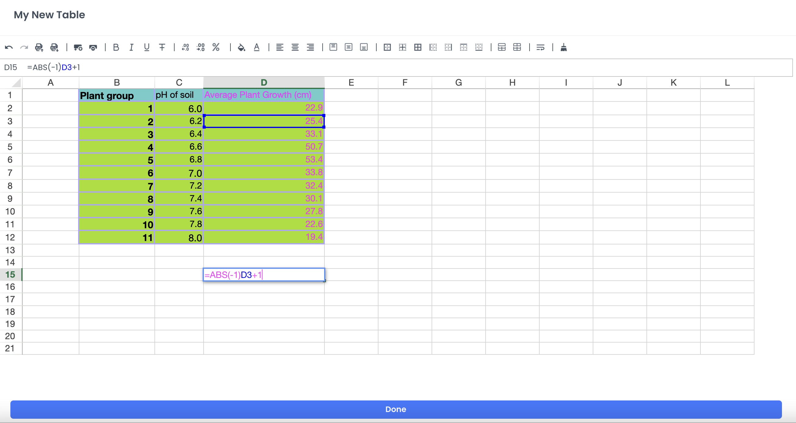 A screenshot showing how to enter the R1C1 notation