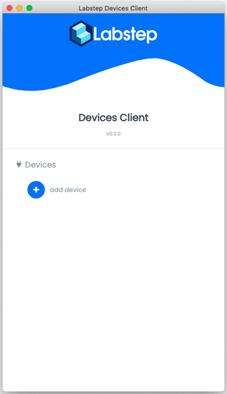 A GIF showing how to enable the Labstep Devices Client