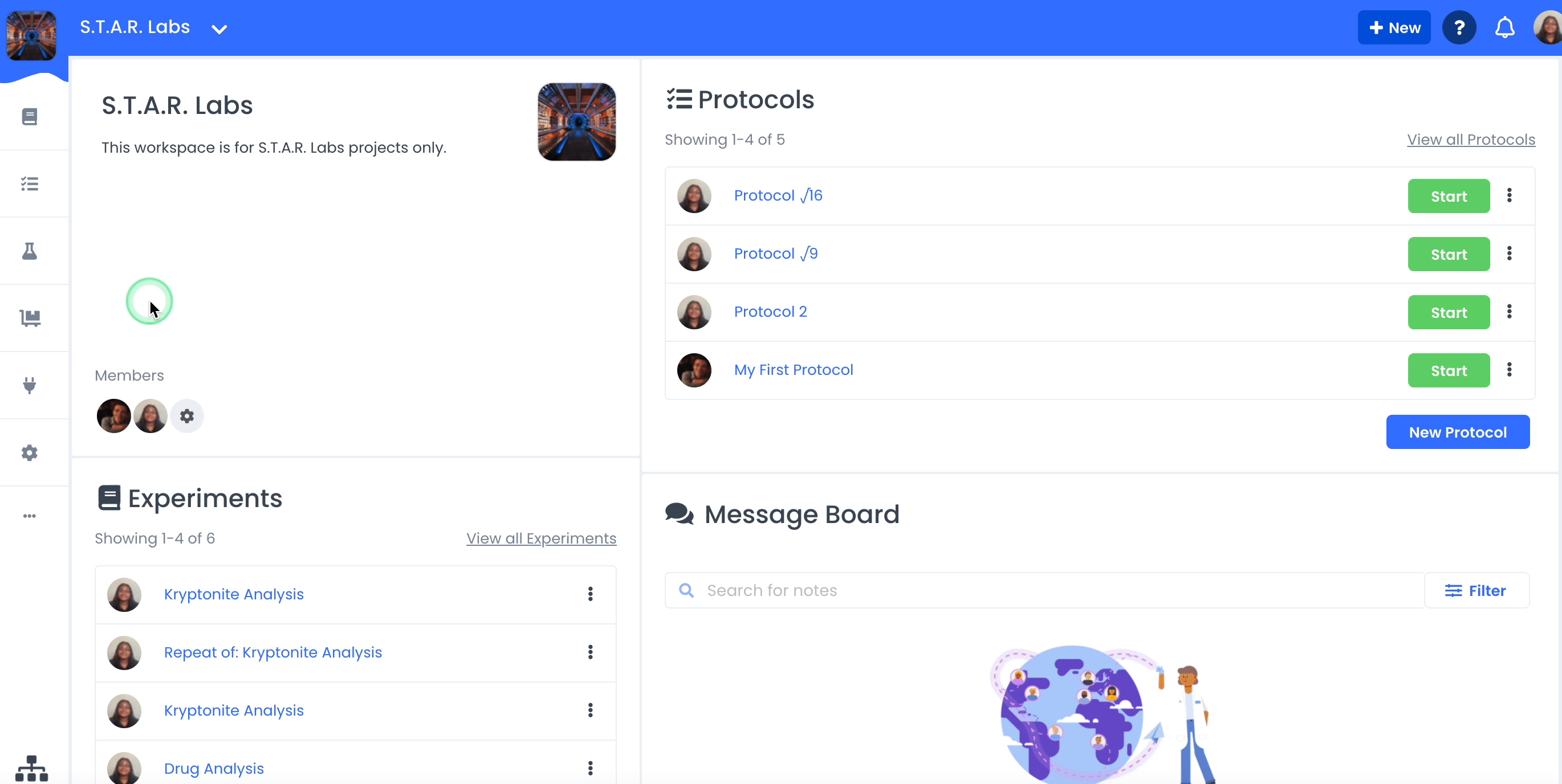 A GIF showing how to create an order