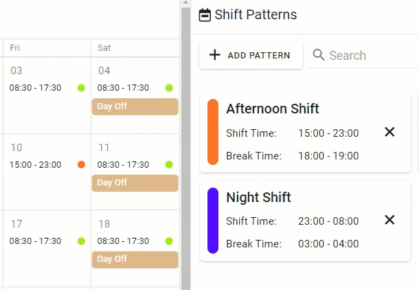 Set Shift Pattern GIF