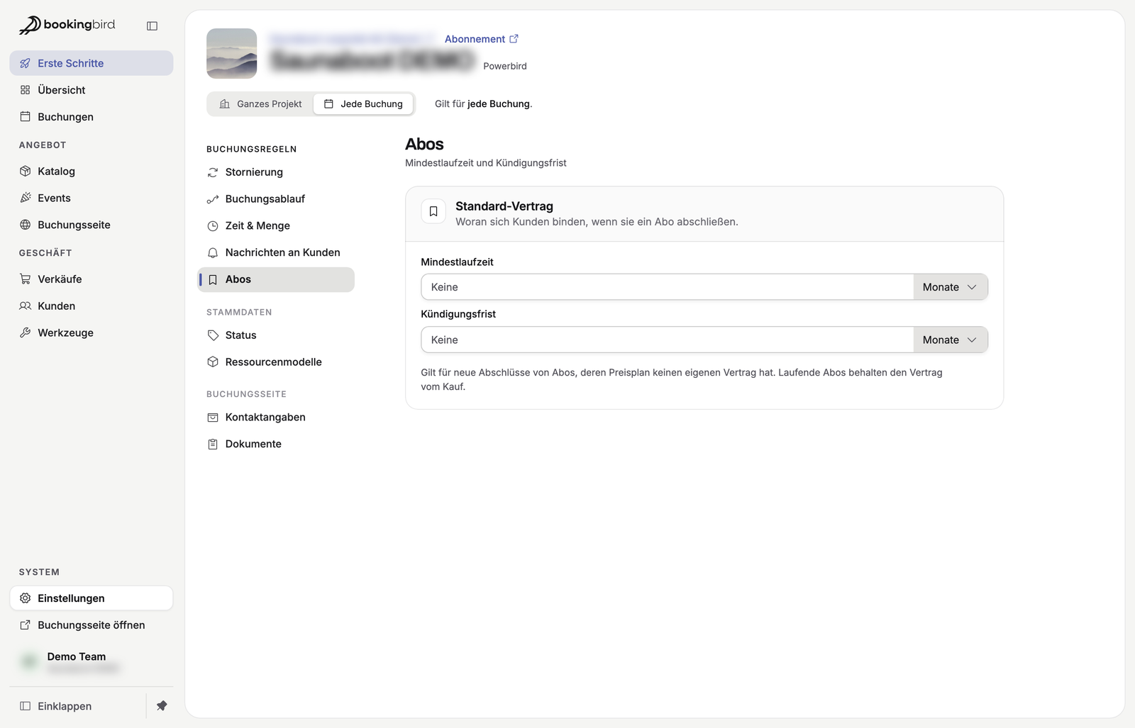 Abos mit Vertrag, Mitglieder kündigen selbst