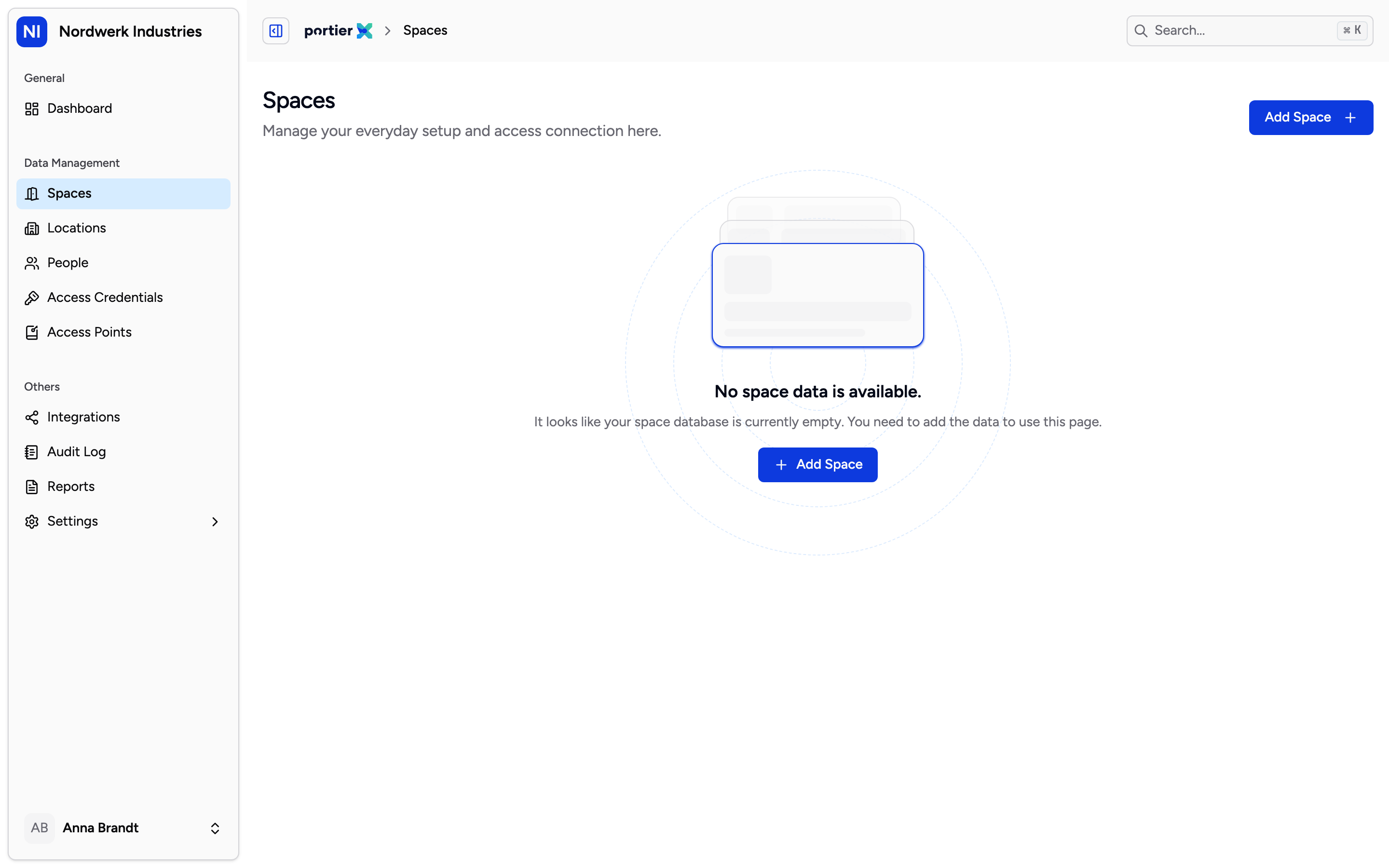 Tick the box and the spaces with no access points join the list. Leave it unticked and search will not surface them either, because the filter runs first.