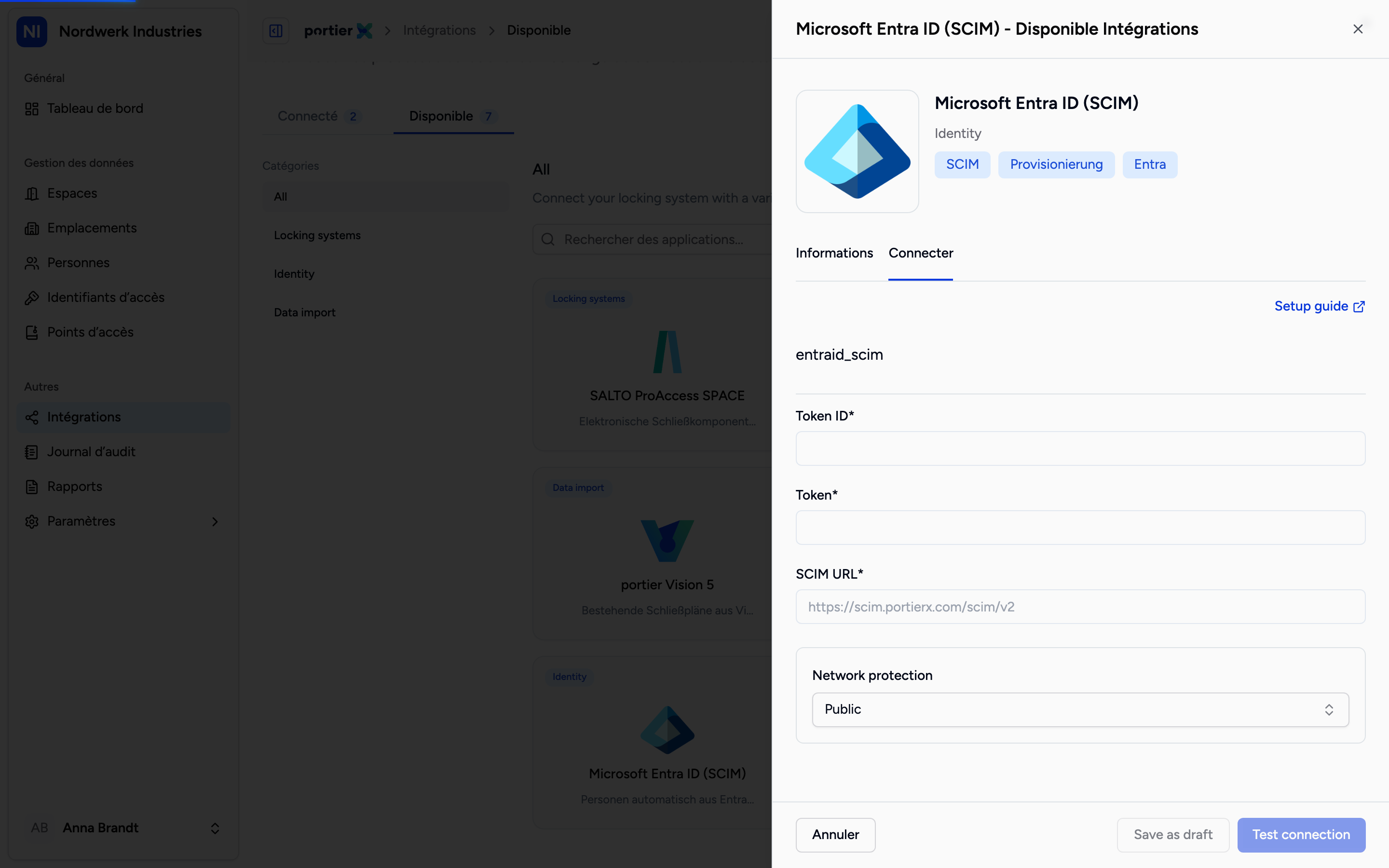 Les trois valeurs proviennent de la page de provisioning. SCIM URL correspond à l'URL de locataire qui vous y a été présentée une seule fois.
