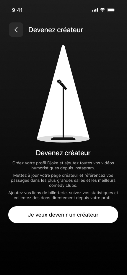 Écran Devenez créateur