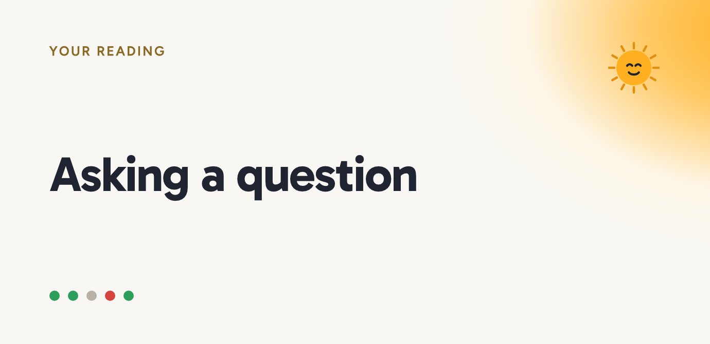 Asking a question