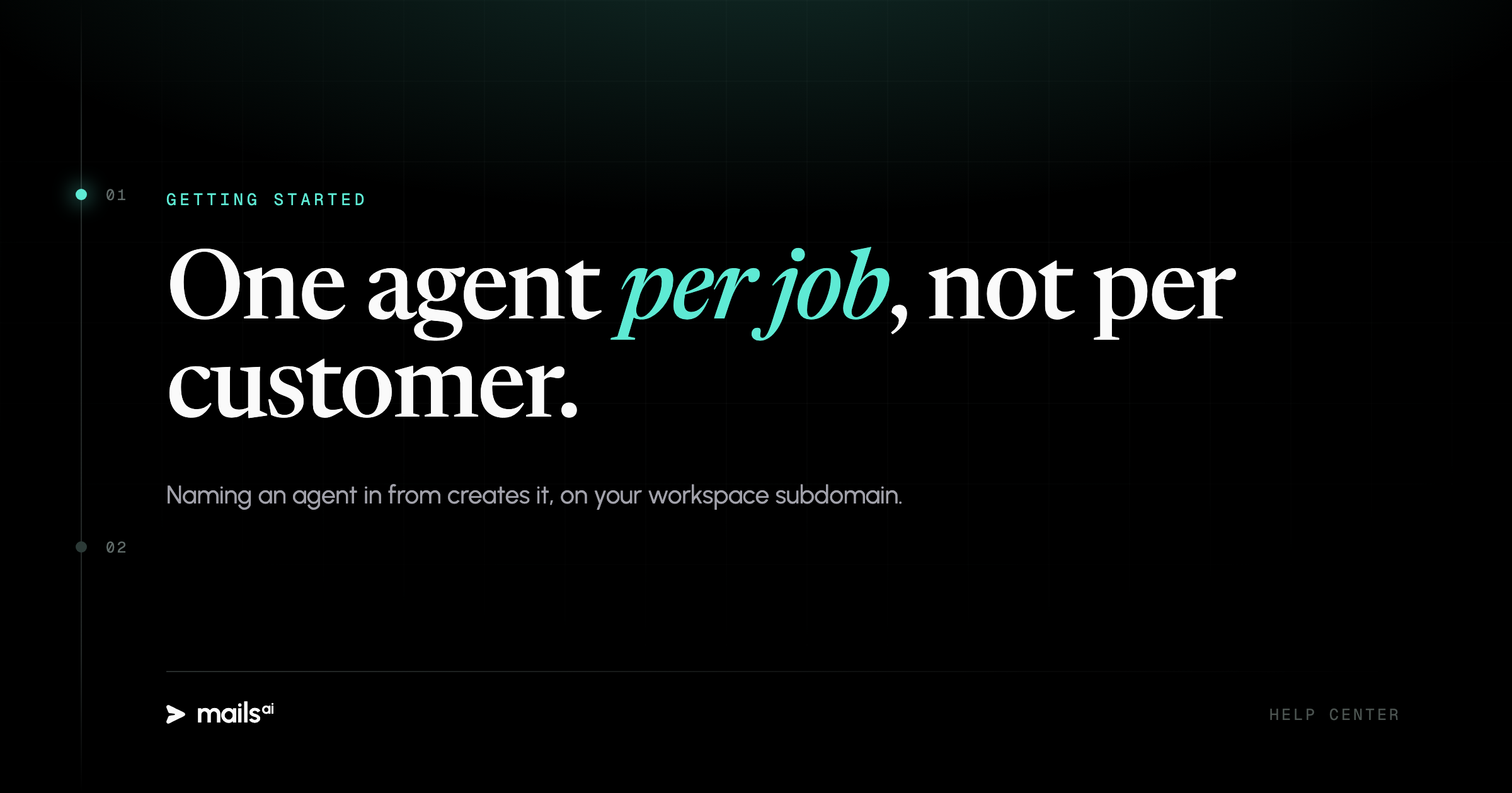 Mails.ai — Where your agent's address comes from
