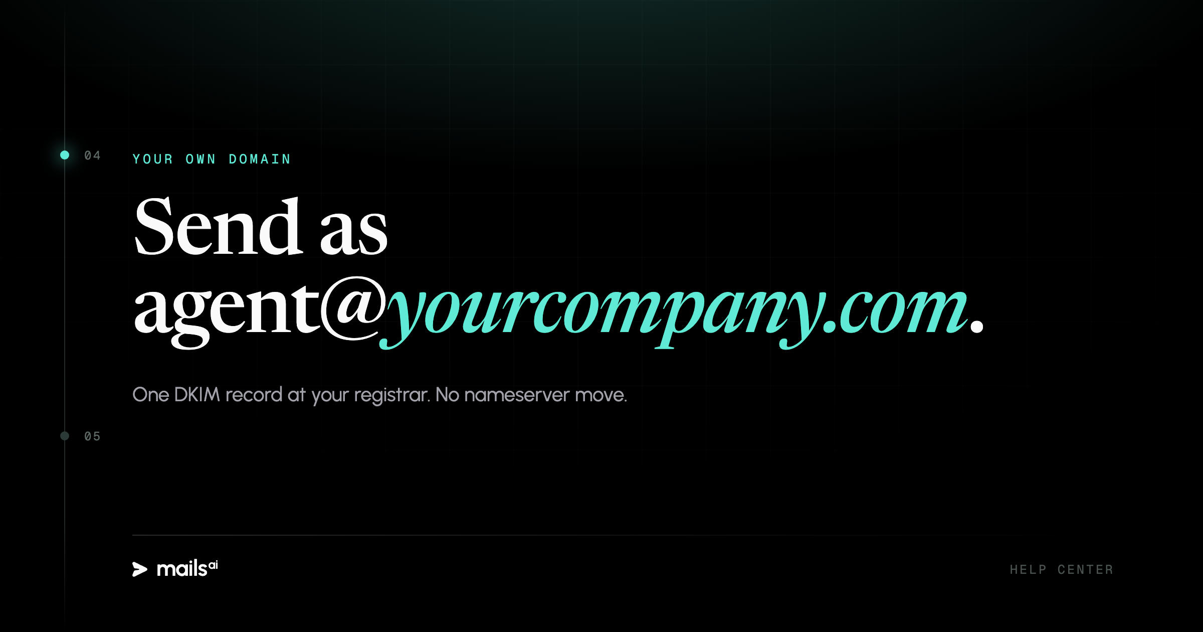 Mails.ai — Send from your own domain