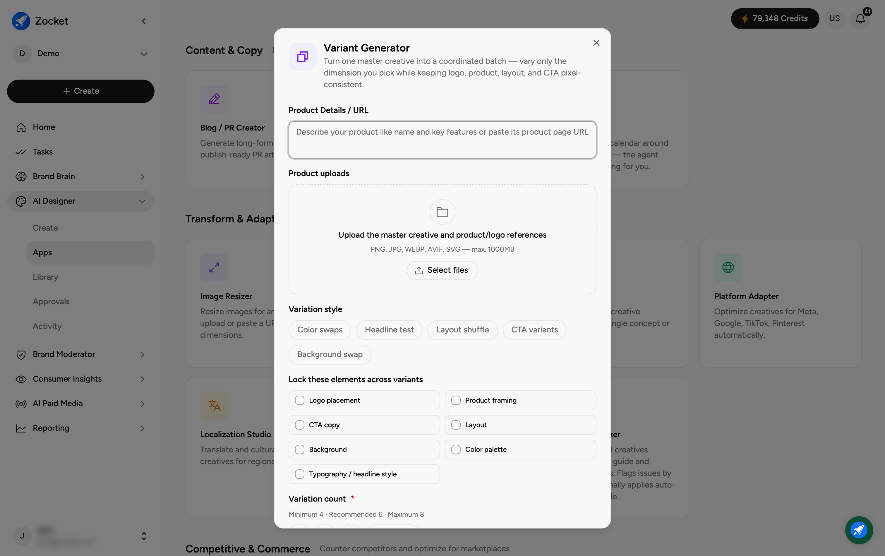 App: Variant Generator App: Variant Generator