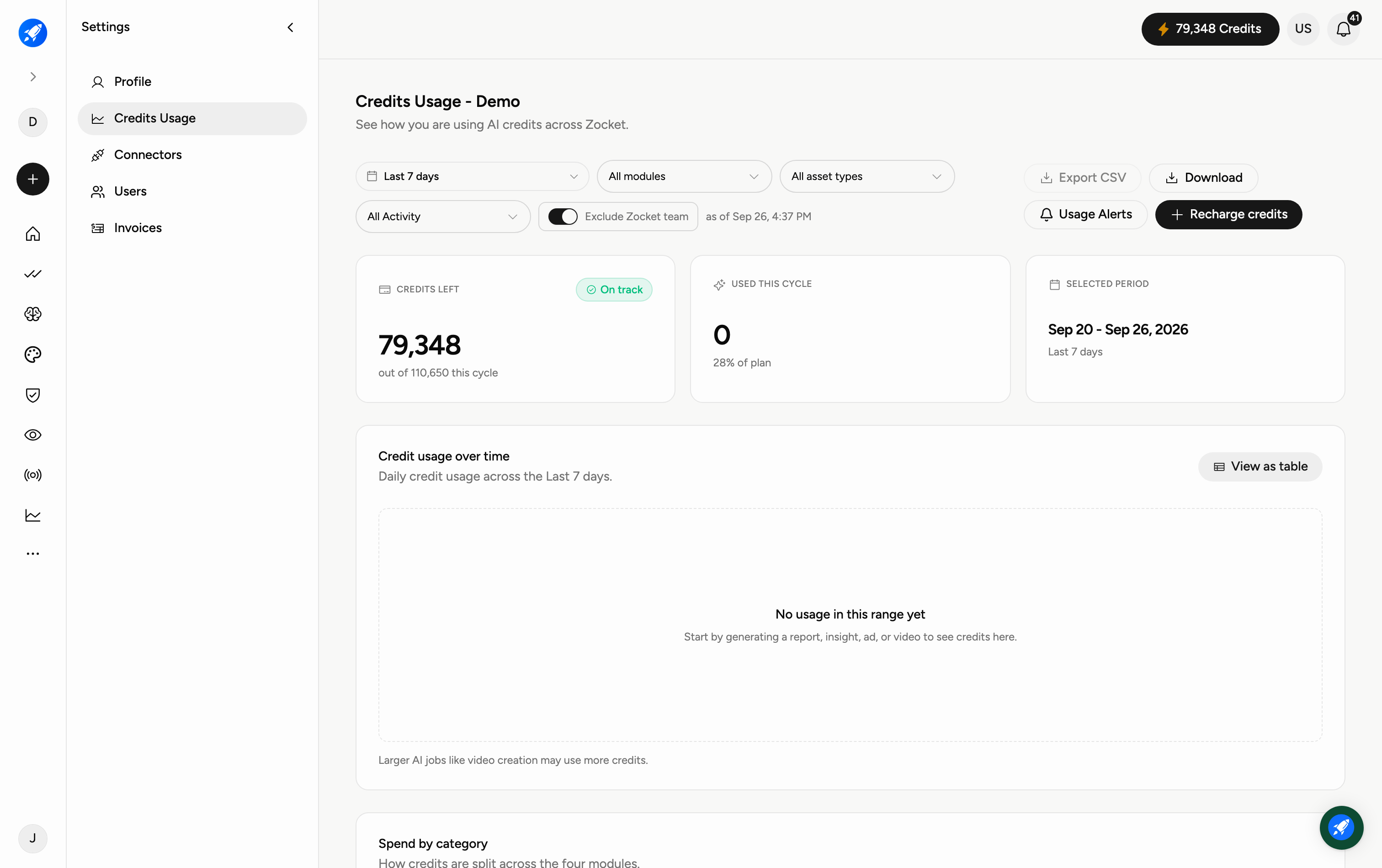 Settings & Credits Settings & Credits