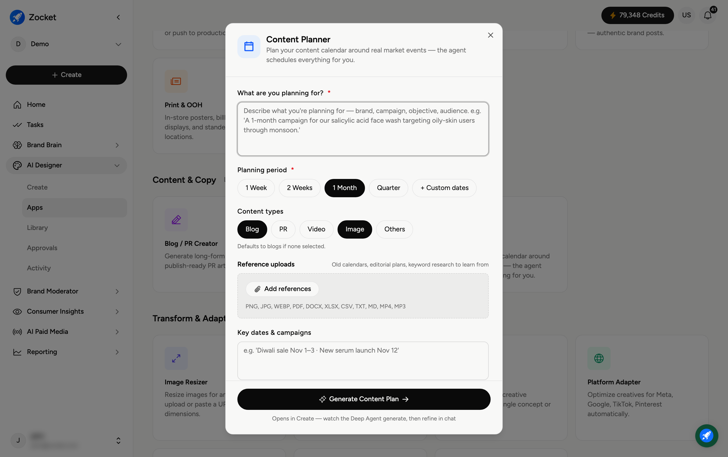 App: Content Planner App: Content Planner