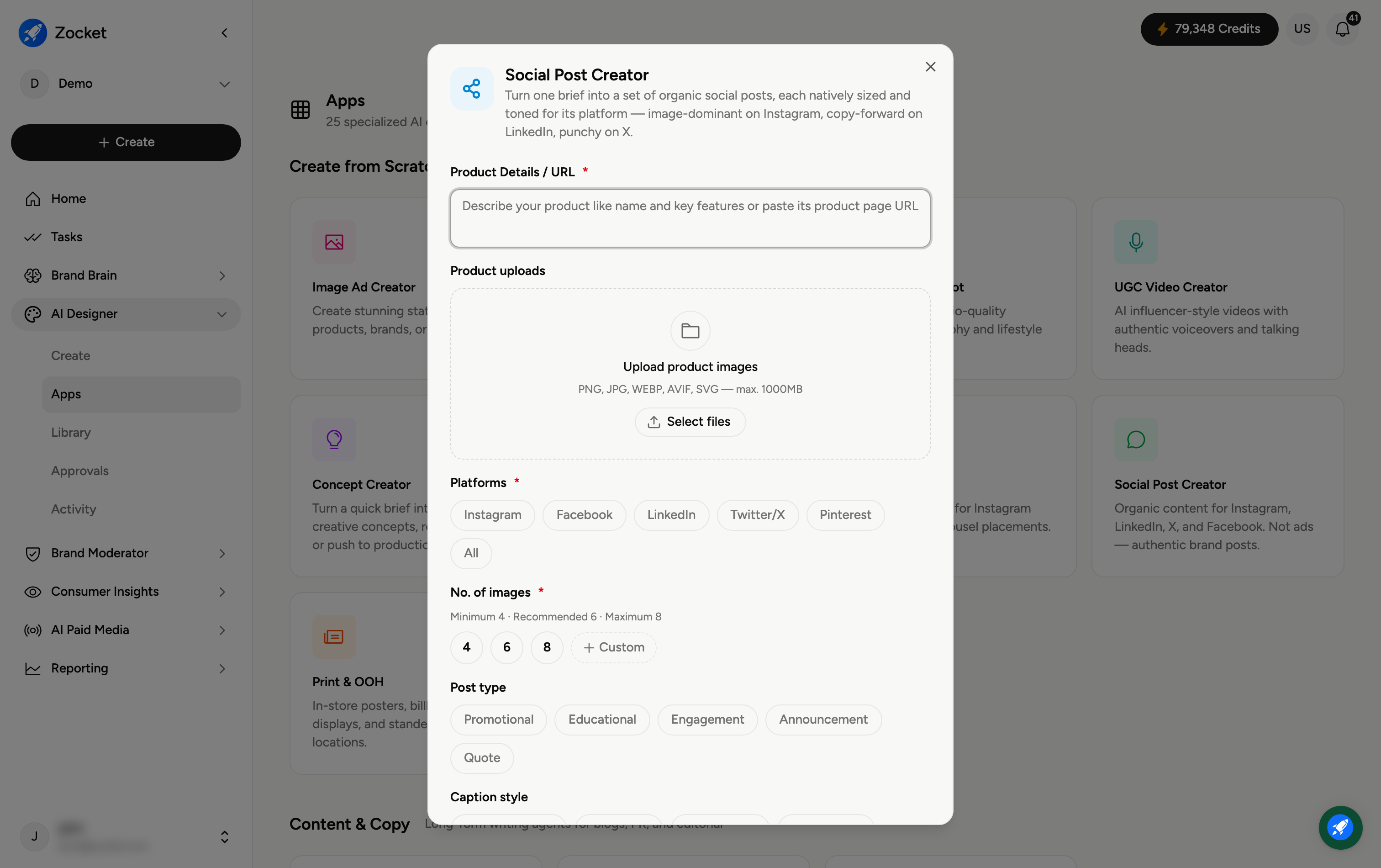 App: Social Post Creator App: Social Post Creator