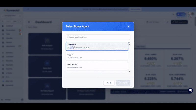 Select a buyer agent