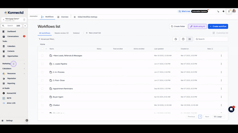 Navigate to Email Marketing