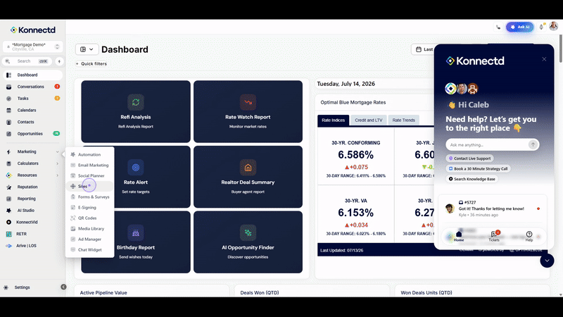 Select the DSCR Funnel Survey