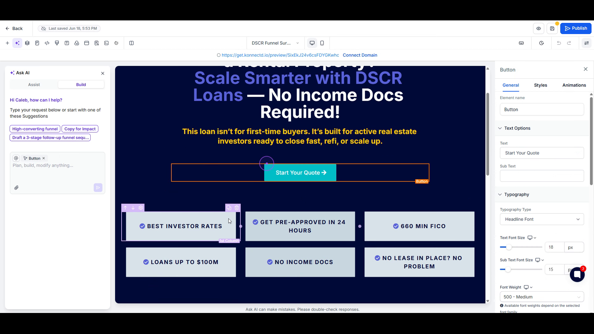 Publish your funnel