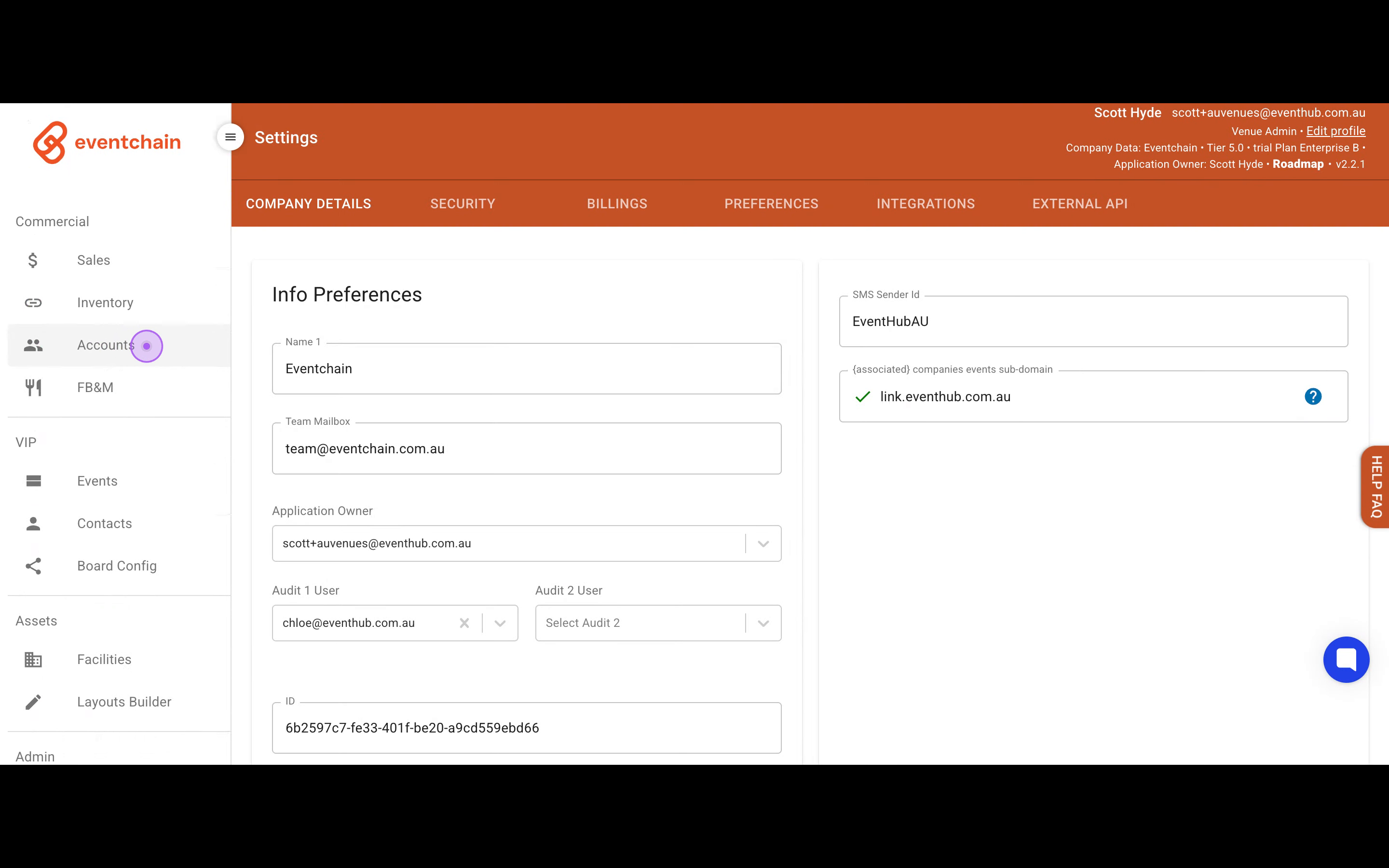 Navigate to Accounts