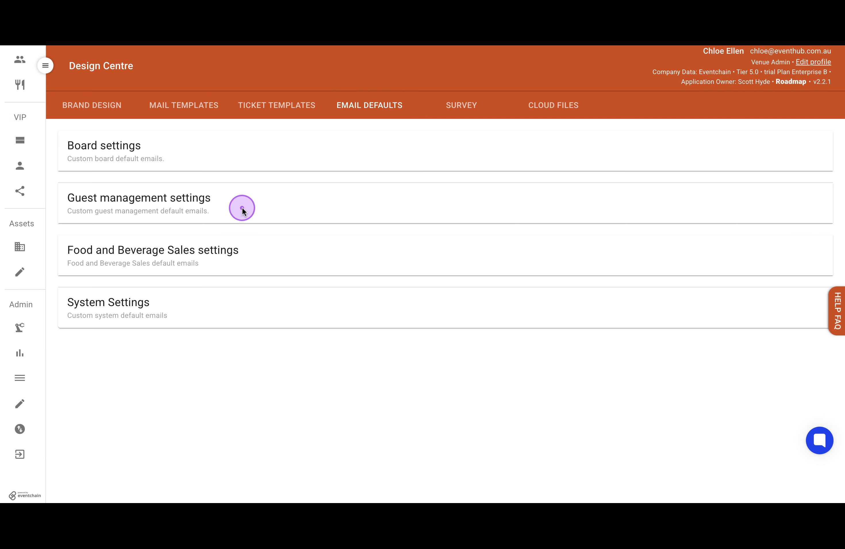 Expand Guest Management Settings