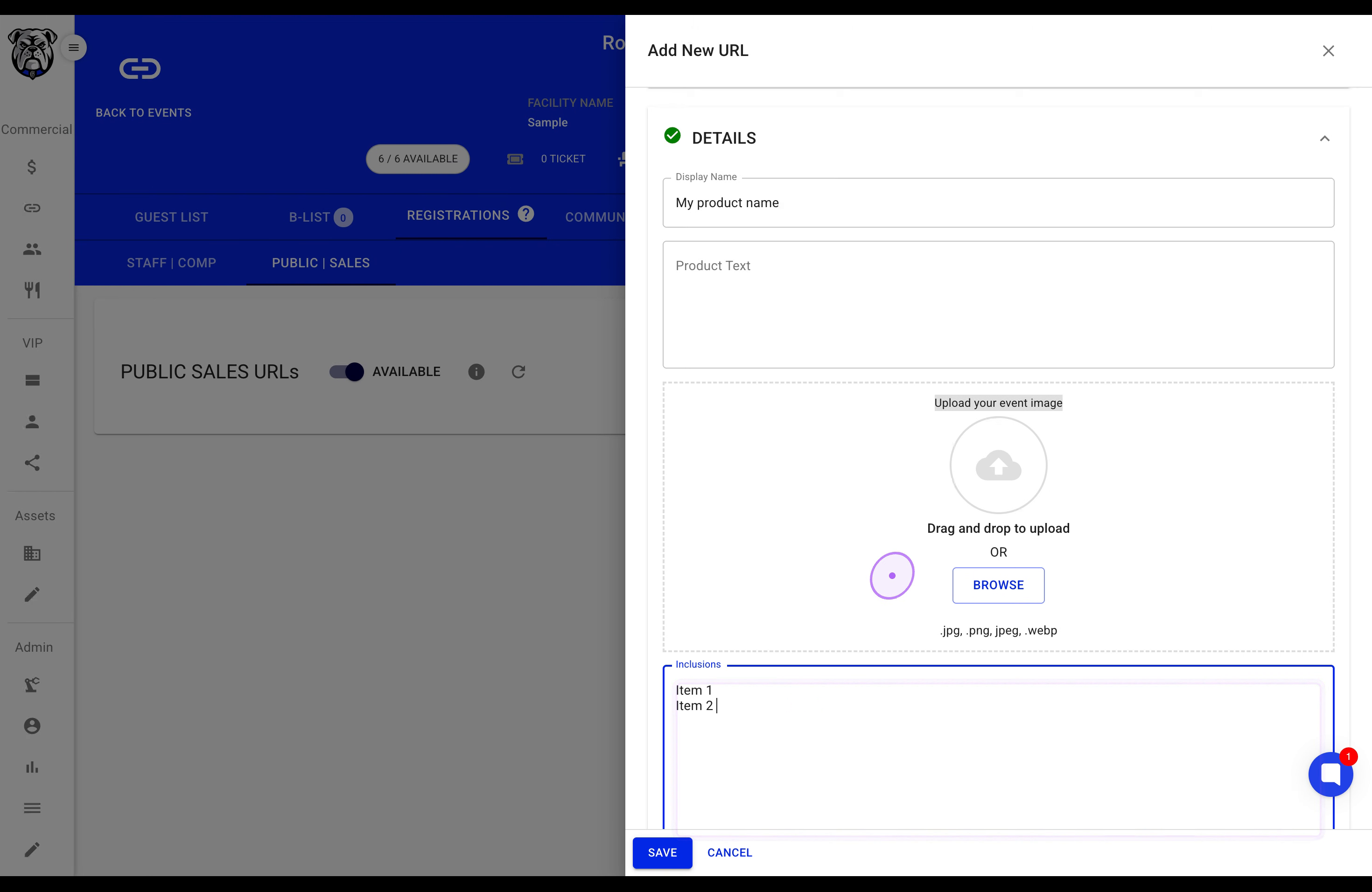Add Product Details