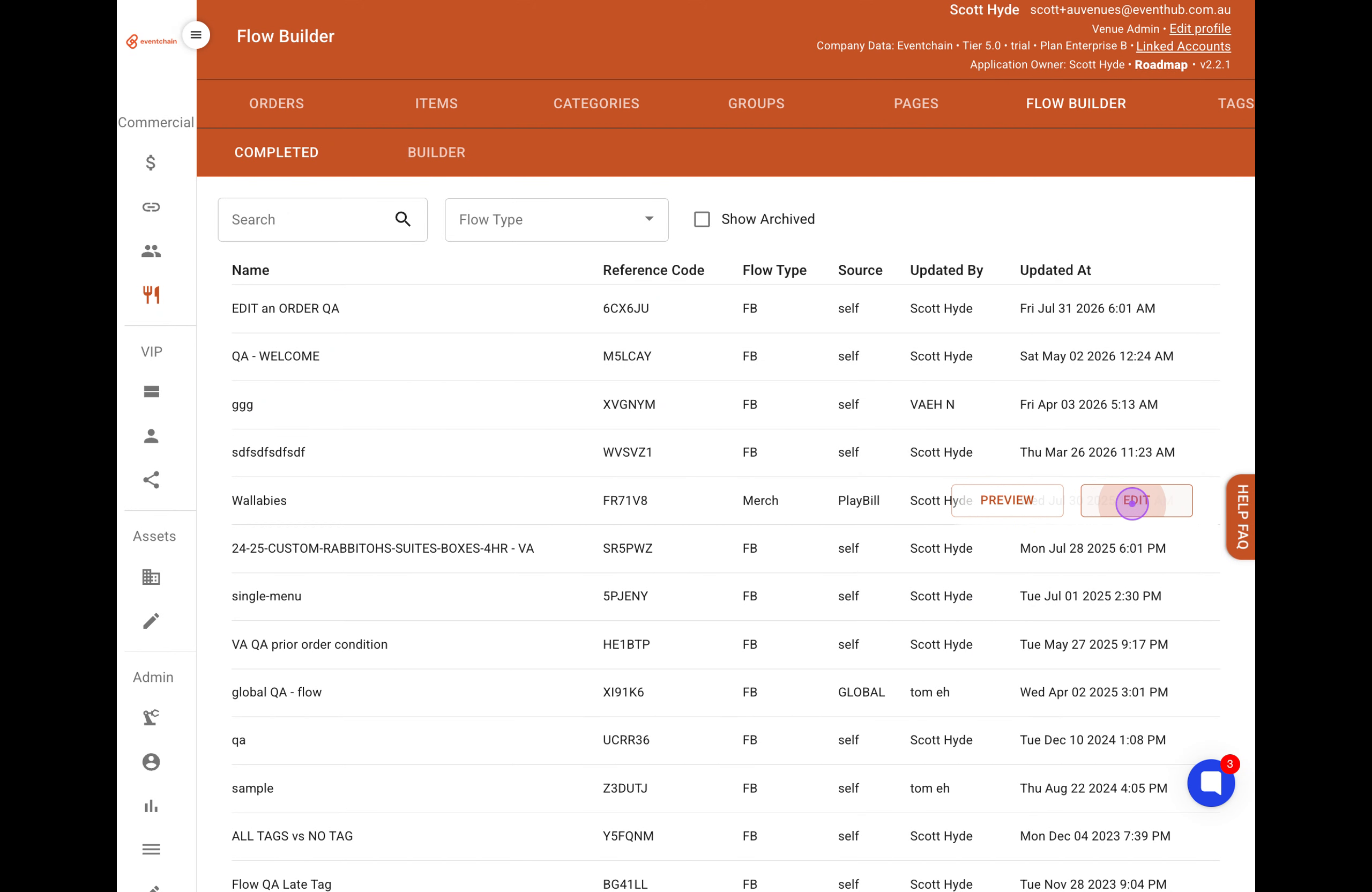 Open the Flow Builder