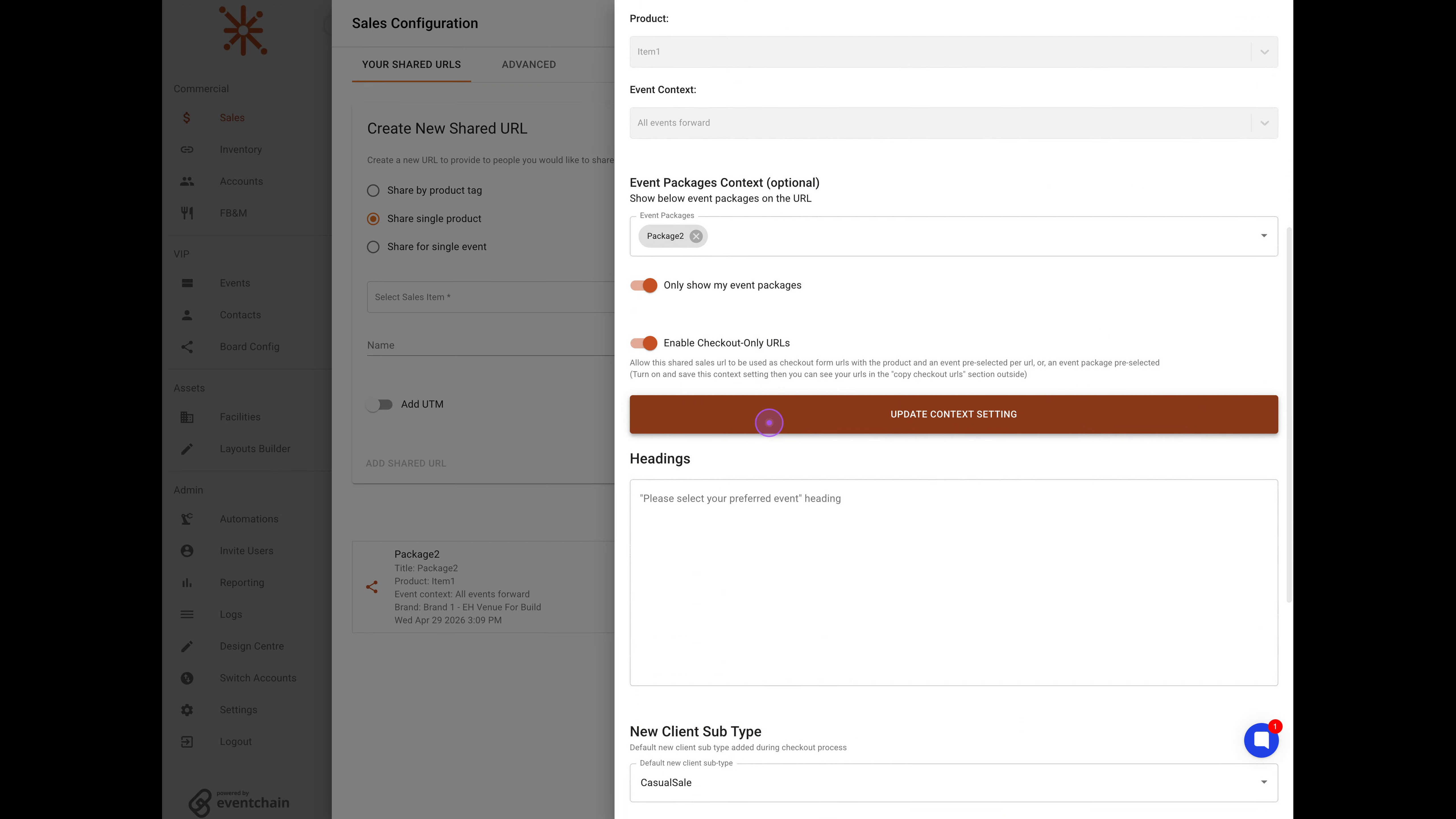 Save configuration changes