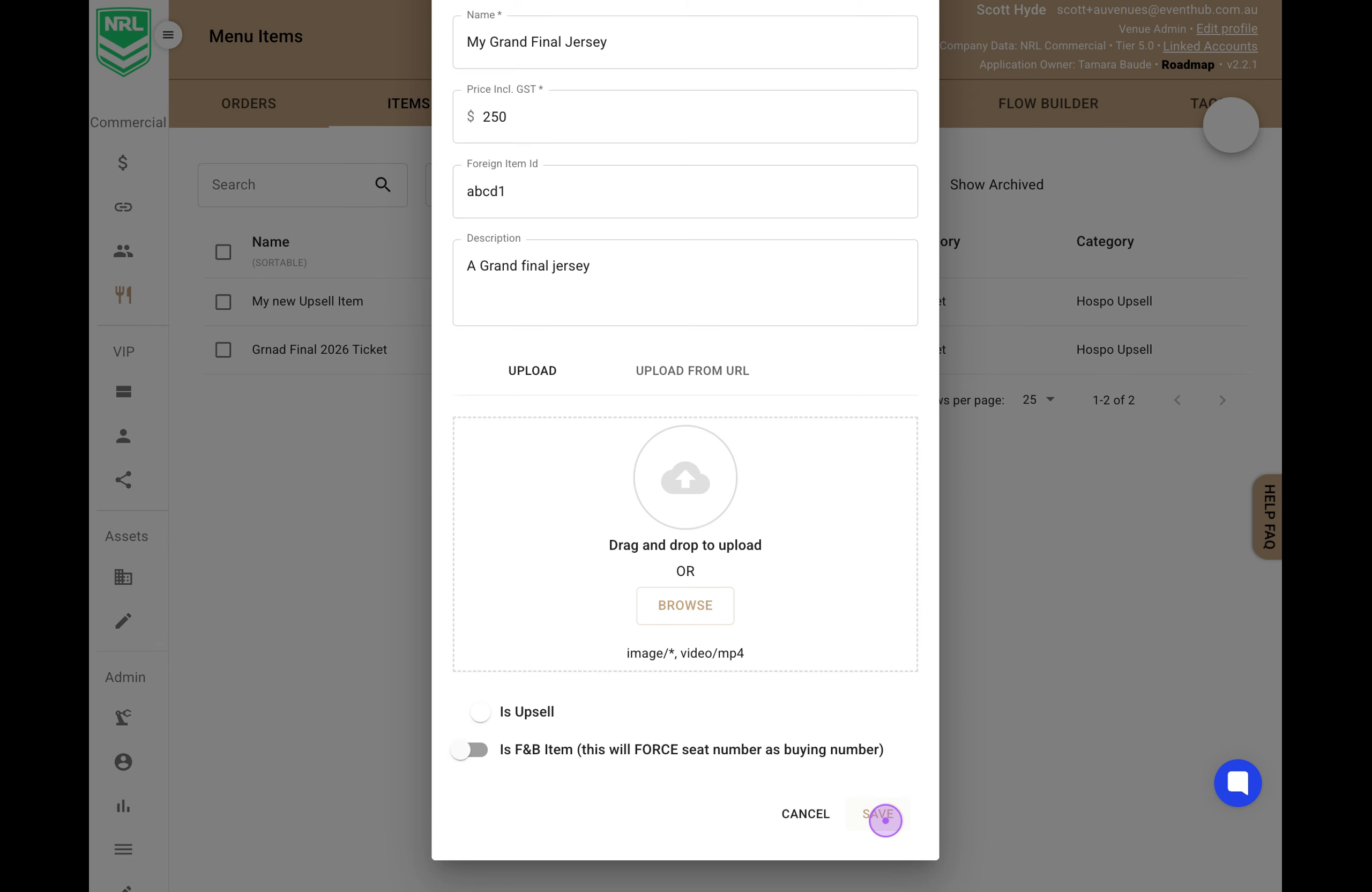 Enable Is Upsell and Save